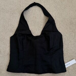 Reformation Linen Halter Top